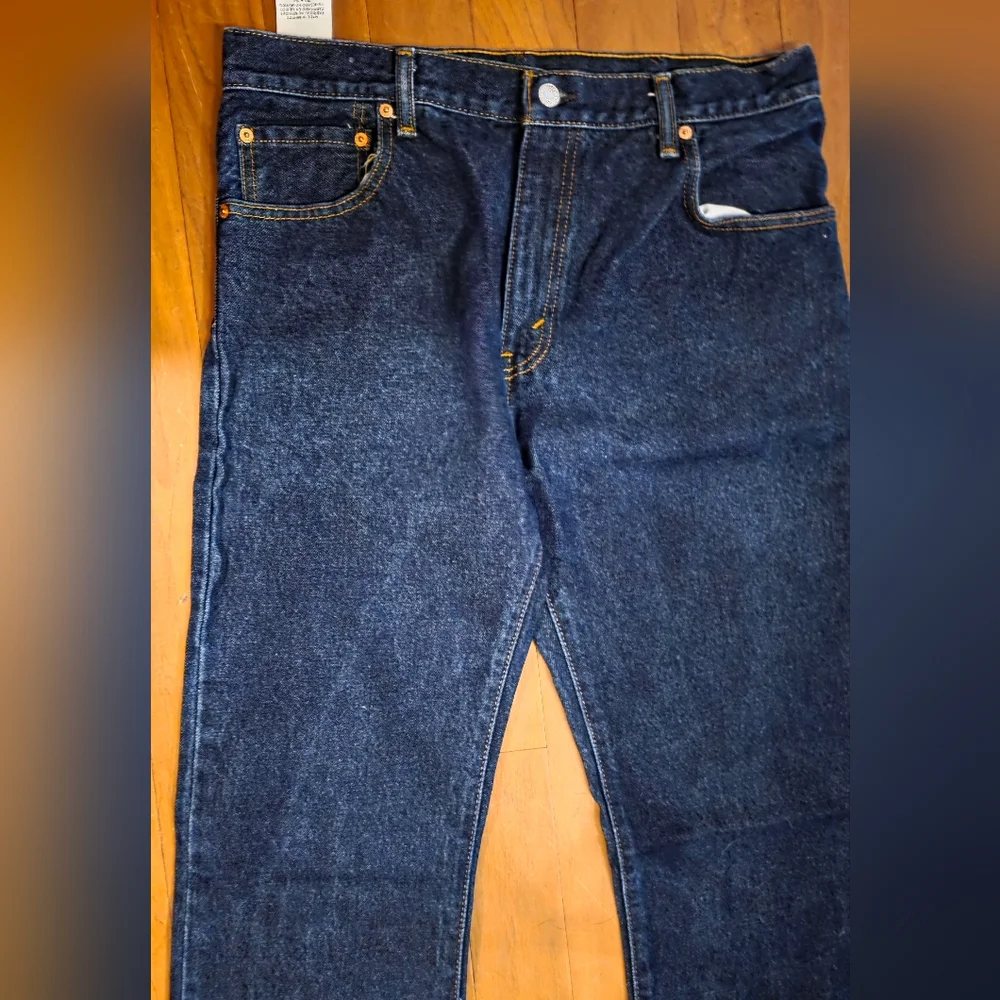 Levi's Men's 517 Dark Blue Straight Jeans 34x34 - Picture 5 of 8